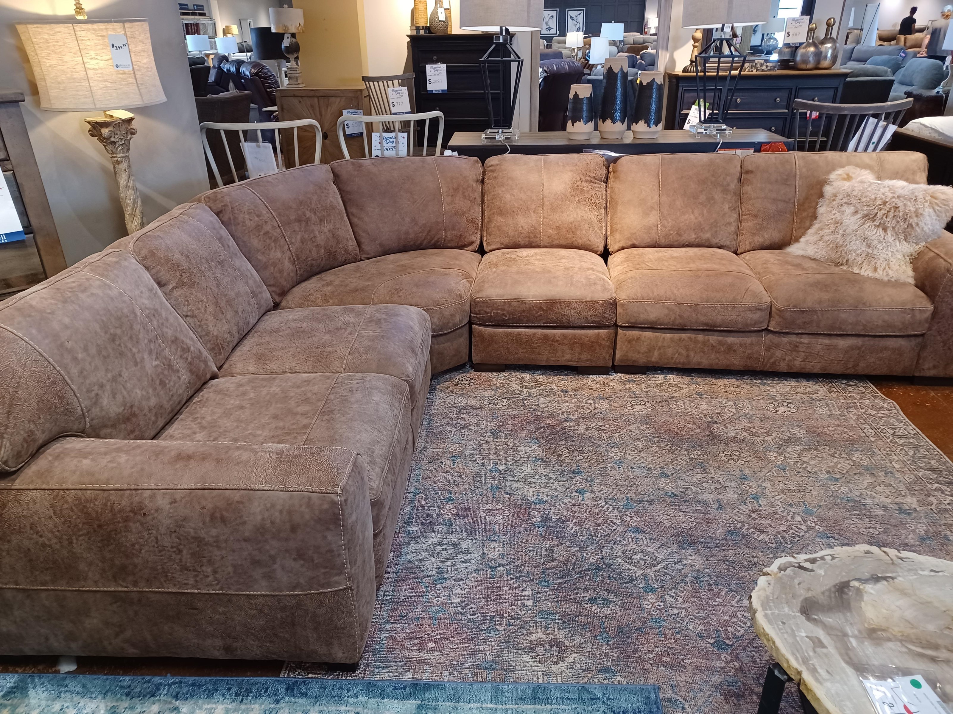 Softline deals leather sectional